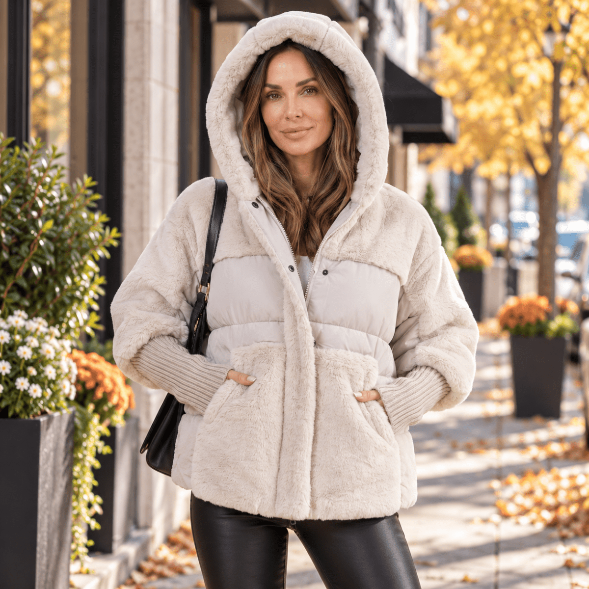 Greer | Women's Winter Short Hooded Puffer Jacket