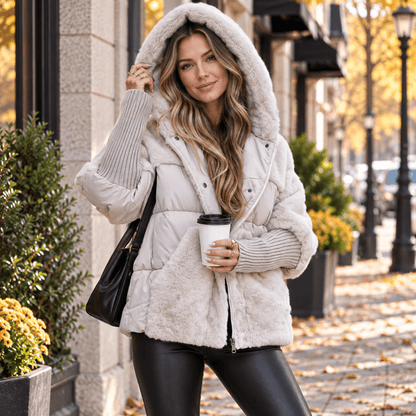 Greer | Women's Winter Short Hooded Puffer Jacket