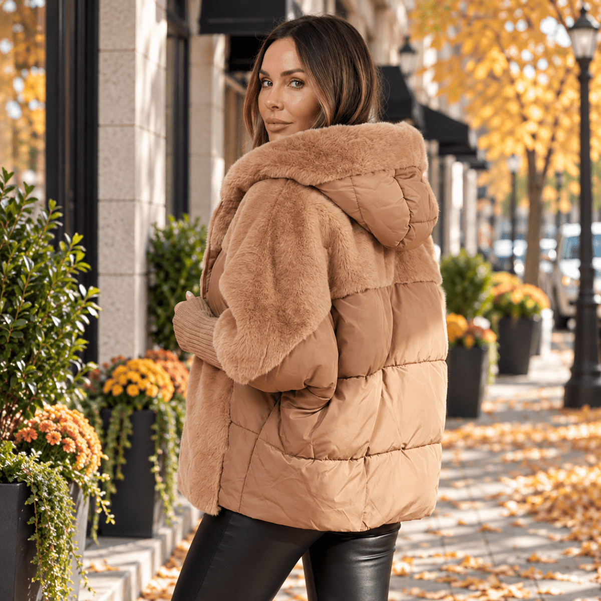 Greer | Women's Winter Short Hooded Puffer Jacket