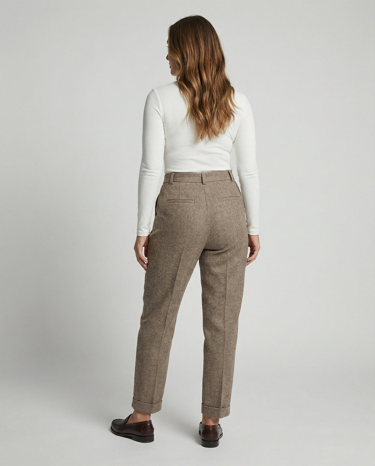 Remi | Women's High-Waist Pleated Tailored Trousers