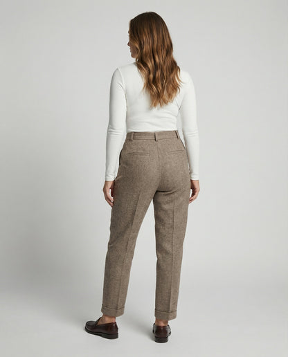 Remi | Women's High-Waist Pleated Tailored Trousers