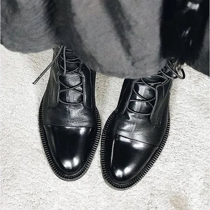 Tamera | Women's Leather Lace-Up Ankle Boots