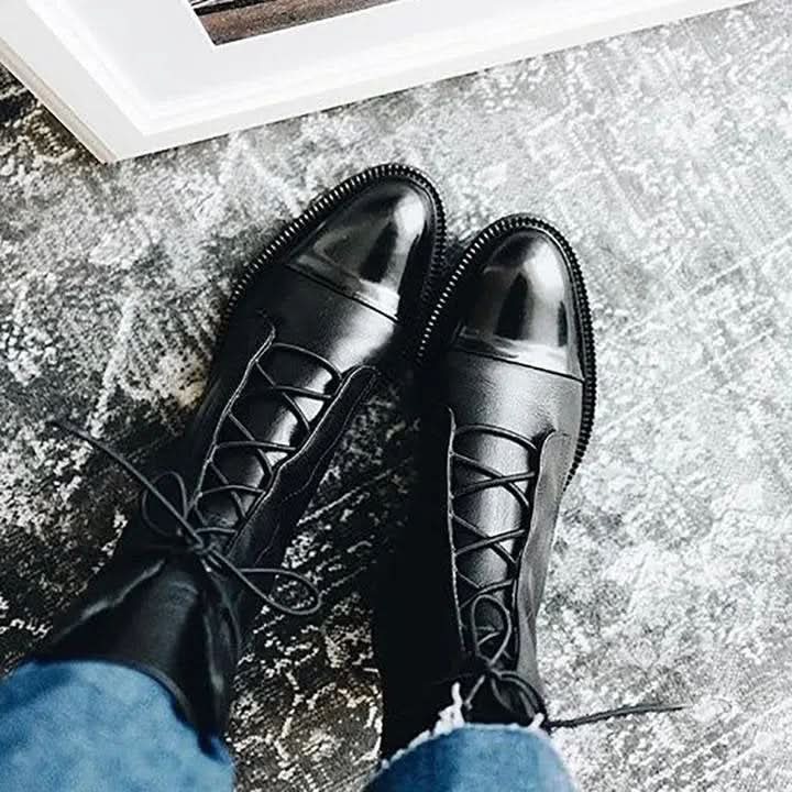 Tamera | Women's Leather Lace-Up Ankle Boots