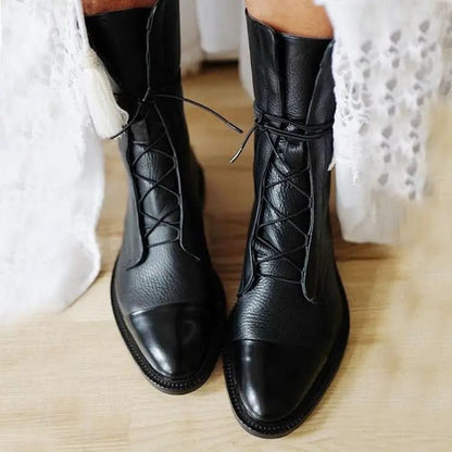 Tamera | Women's Leather Lace-Up Ankle Boots