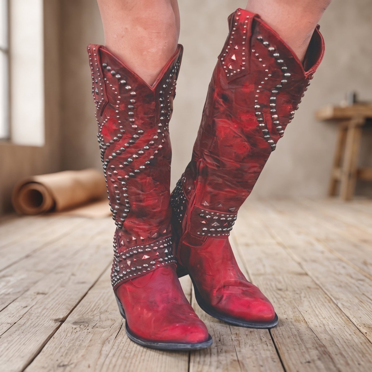 Juno | Women's Western Knee-High Block-Heel Boots