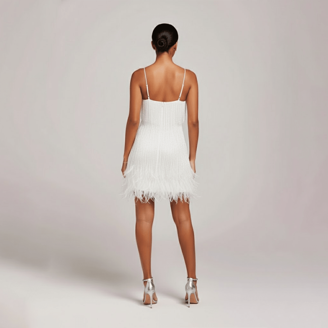 Piper | Women's Fringe Mini Party Evening Dress