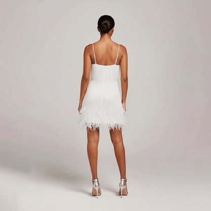 Piper | Women's Fringe Mini Party Evening Dress