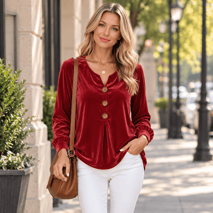 Dakota | Women's Long Sleeve Button Blouse