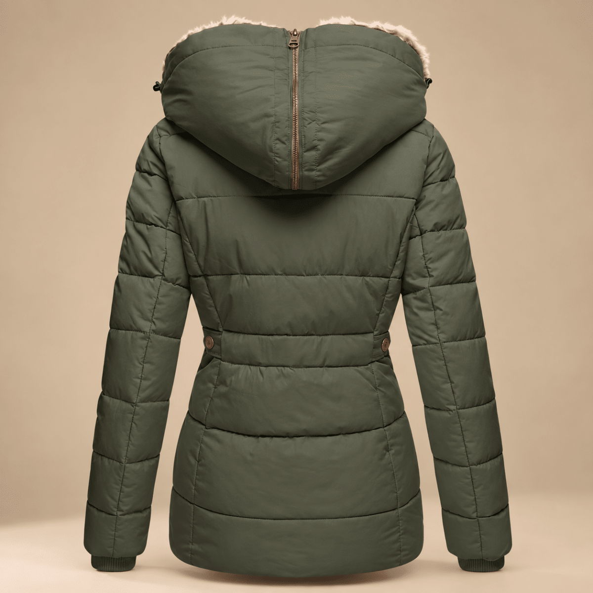 Kira | Gefütterte Damen-Winterjacke mit Kapuze für kaltes Wetter