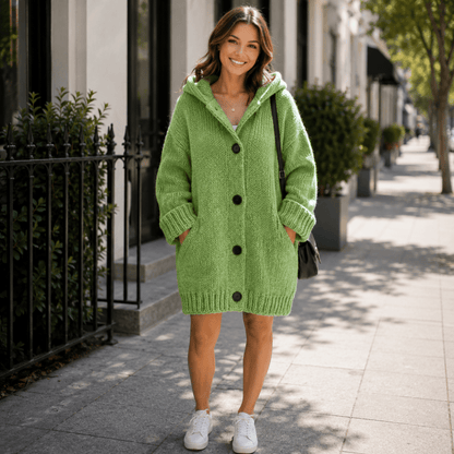 Mae | Women's Hooded Long-Sleeve Cardigan for Layering