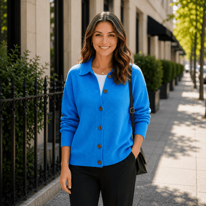 Indie | Women's Collared Button-Up Cardigan