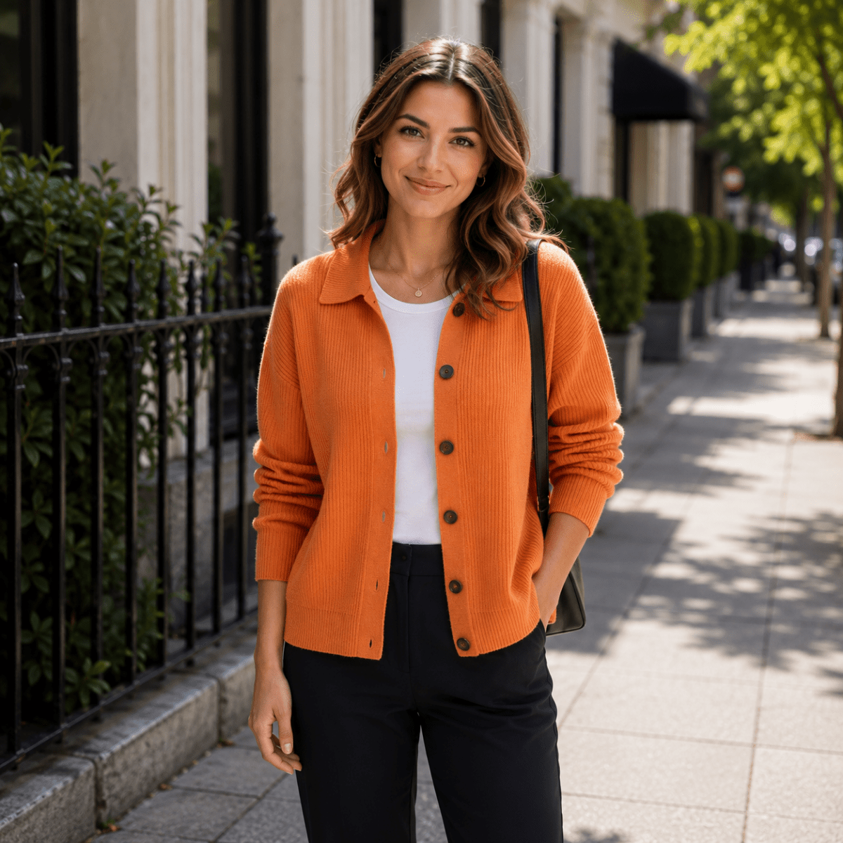 Indie | Women's Collared Button-Up Cardigan