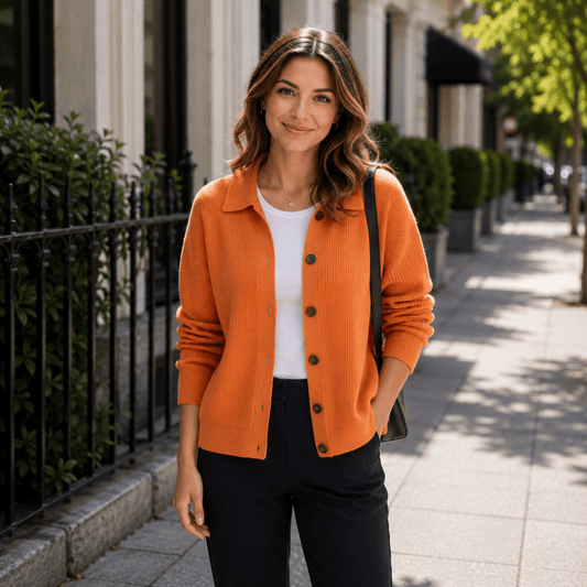 Indie | Women's Collared Button-Up Cardigan