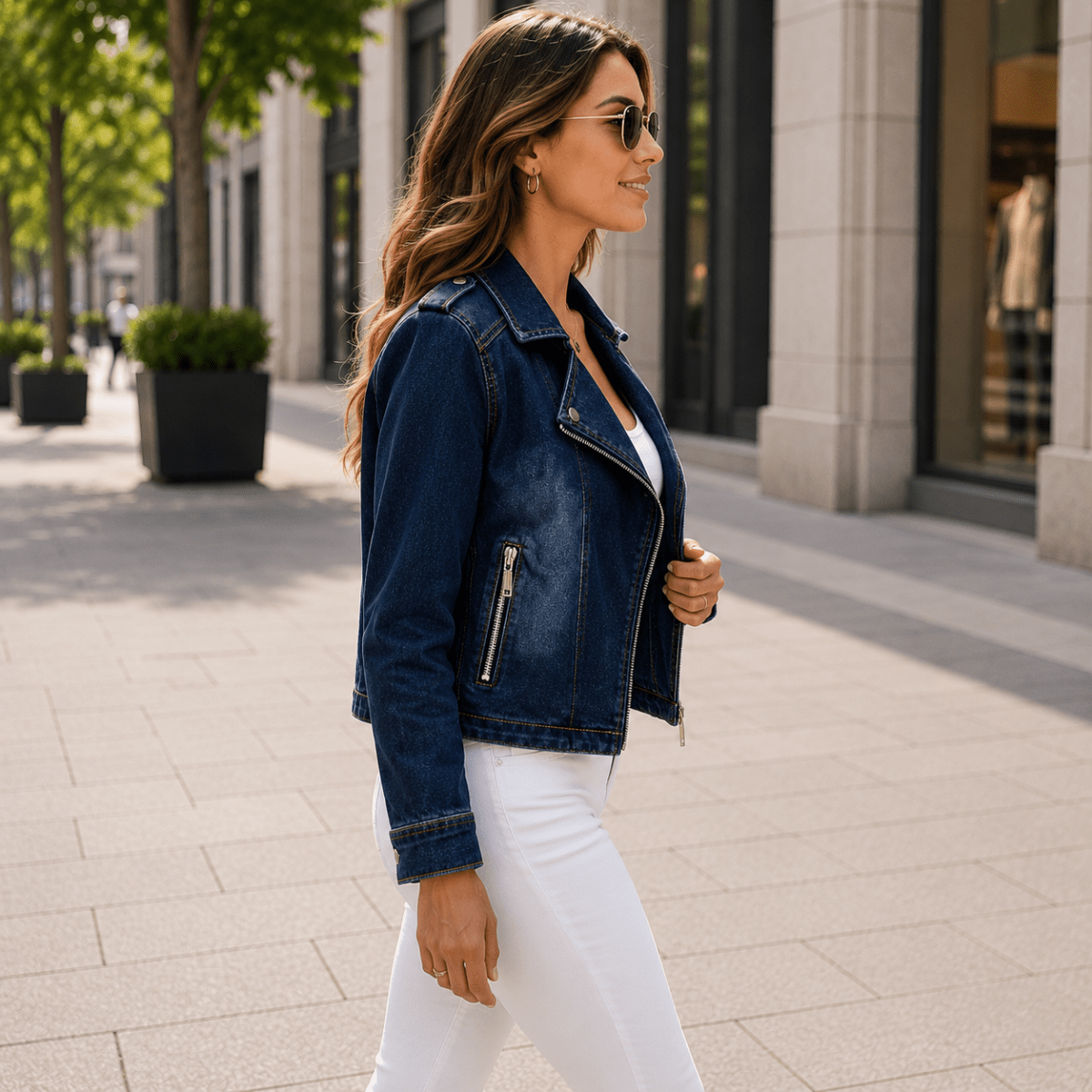 Cleo | Women's Vintage Denim Jacket for Layering