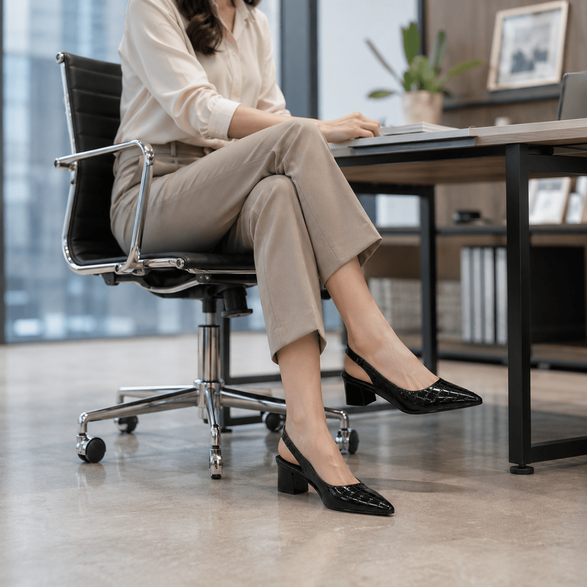 Lyra | Bequeme Damenschuhe mit Absatz und stützendem Fußbett