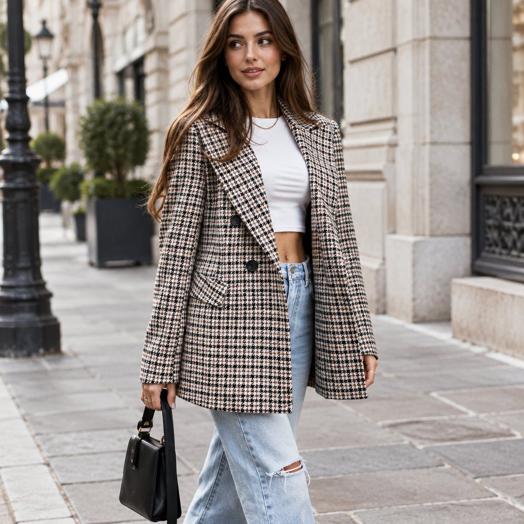 Harlow | Smart-Casual-Blazer mit Knopfleiste für Damen