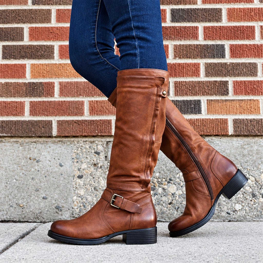 Faye | Women's Round-Toe Knee-High Boots