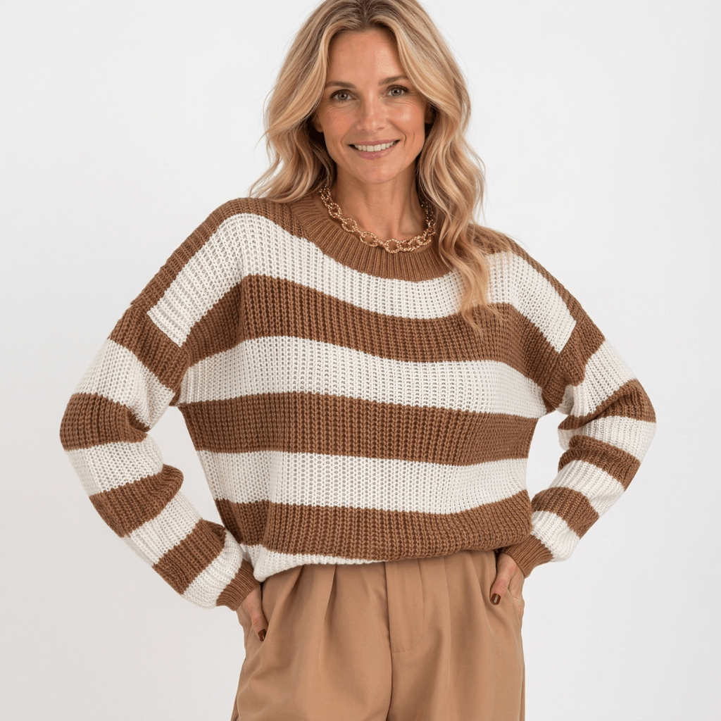 Reese | Women's Winter Striped Knit Jumper