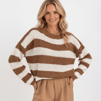 Reese | Women's Winter Striped Knit Jumper