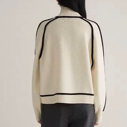 Remi | Women's Colour-Block Turtleneck Jumper