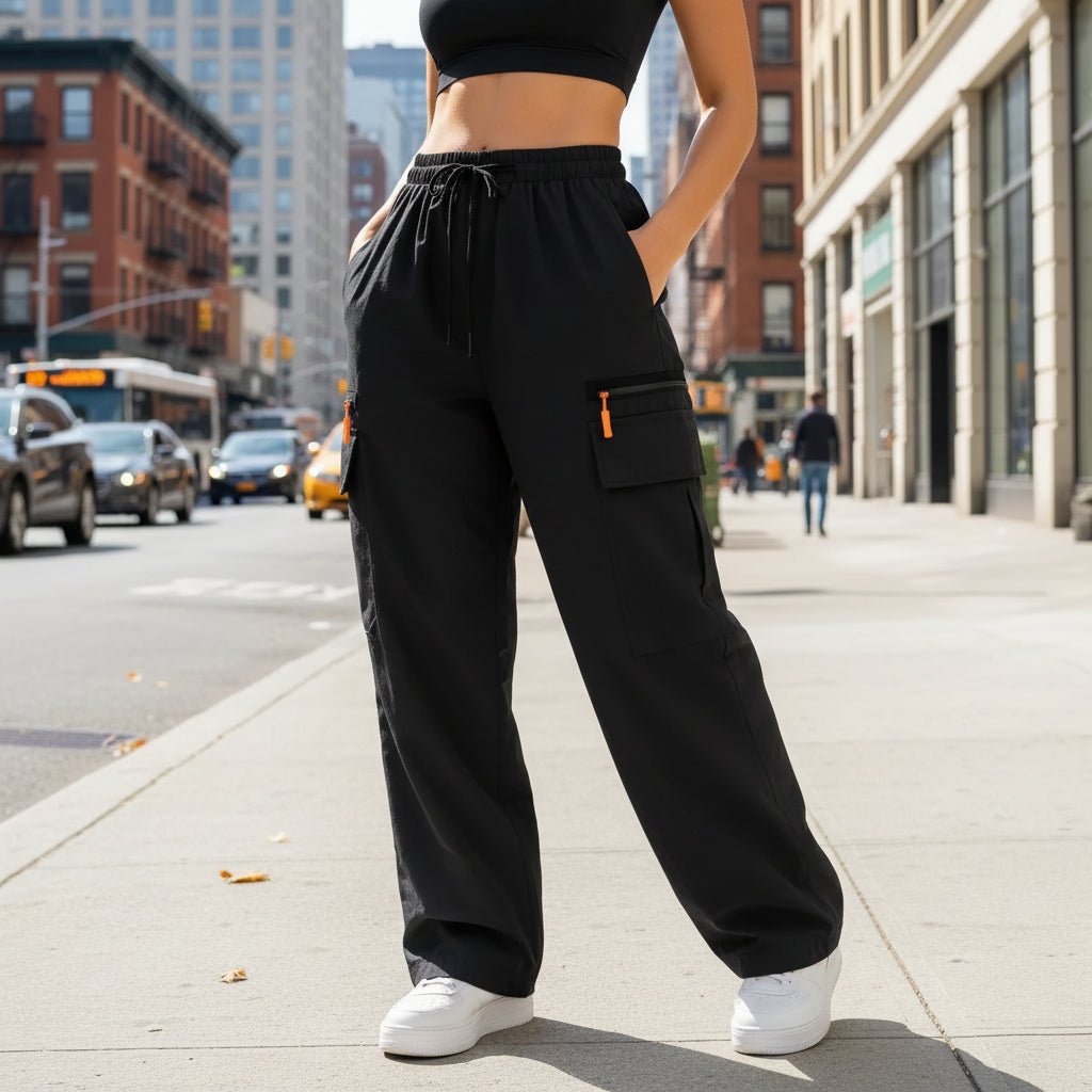 Piper | Women's High-Waisted Relaxed Cargo Trousers