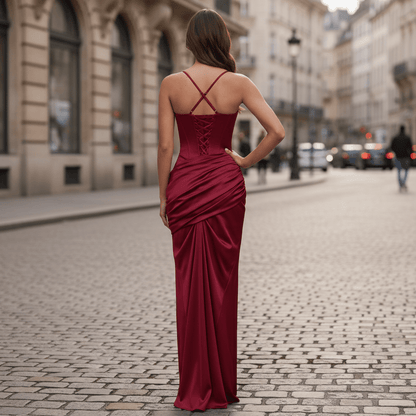 Remi | Women's Waist-Defining Maxi Evening Dress