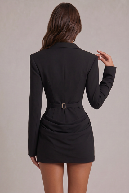 Lola | Women's Defined Waist Mini Dress with Ankle Boots