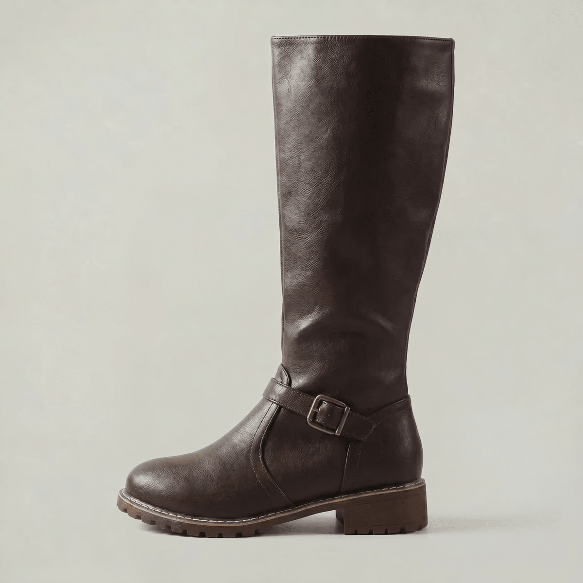 Harlow | Women's The-Knee Riding Boots with Chunky Heel