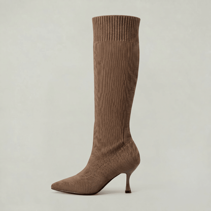 Romy | Kniehohe Stiefel mit spitzer Zehenpartie für Damen