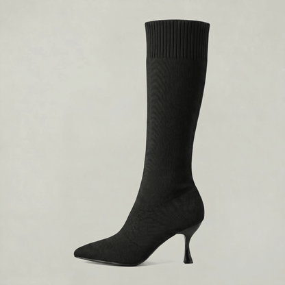 Romy | Kniehohe Stiefel mit spitzer Zehenpartie für Damen