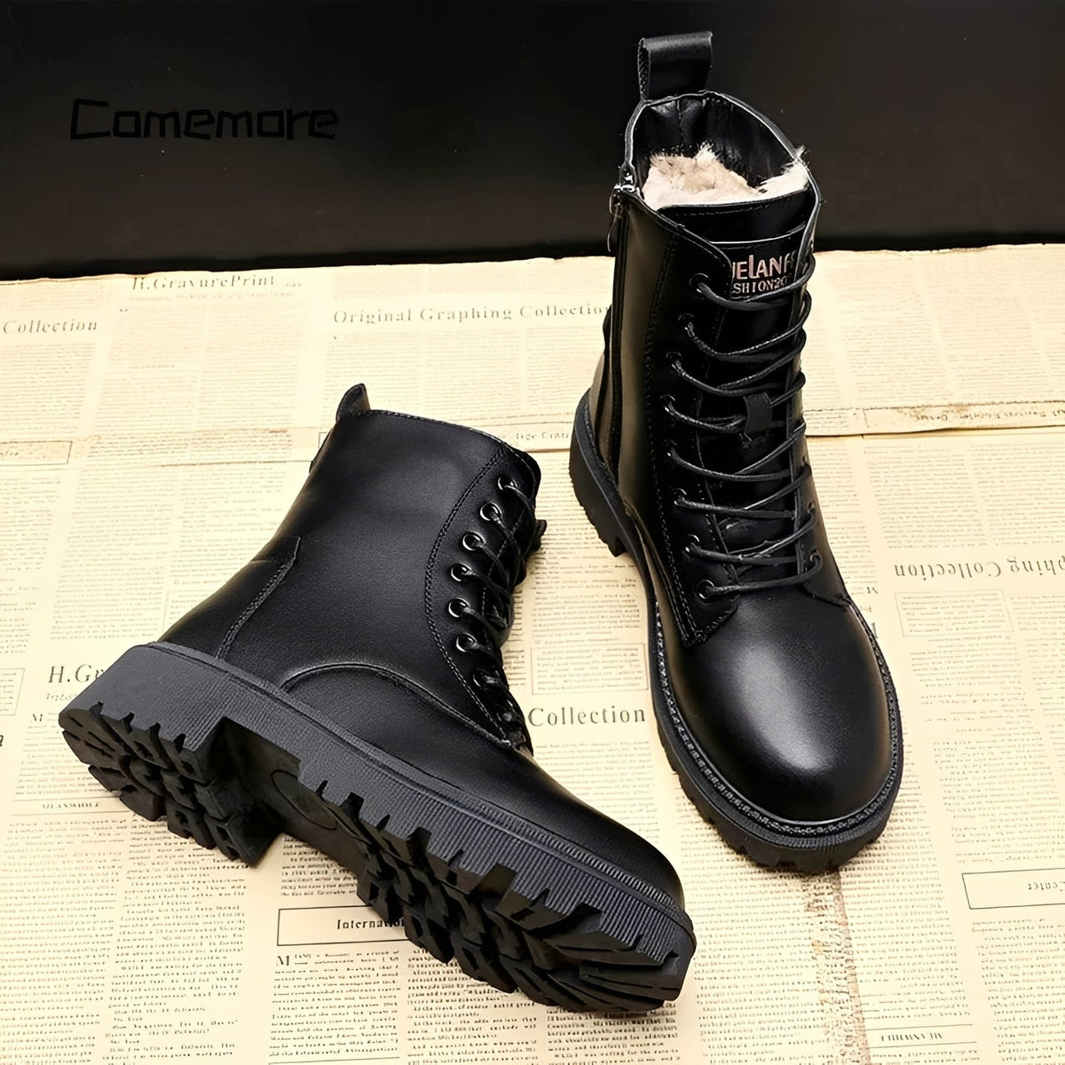 Lyra | Women's Black Winter Cold-Weather Boots