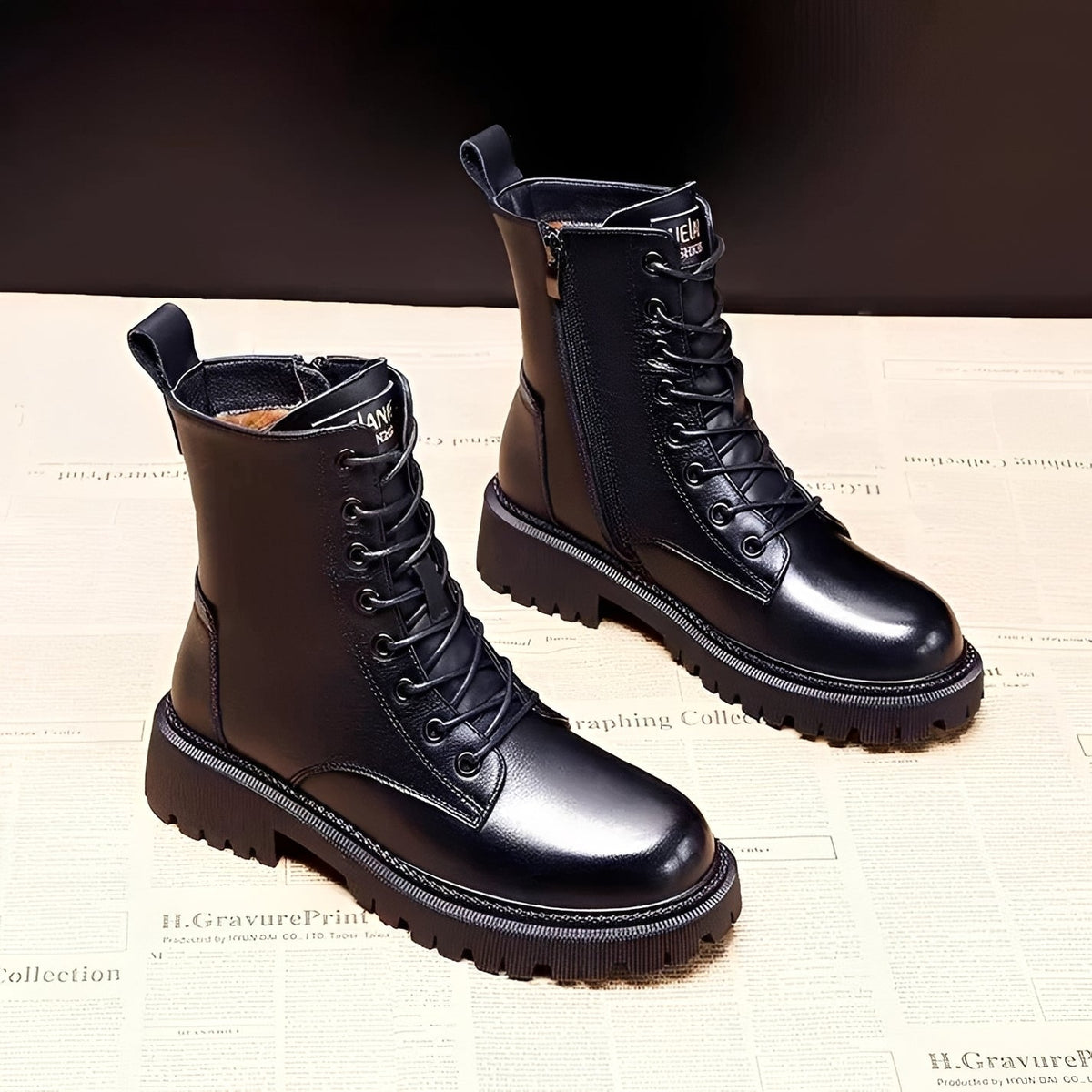 Lyra | Women's Black Winter Cold-Weather Boots