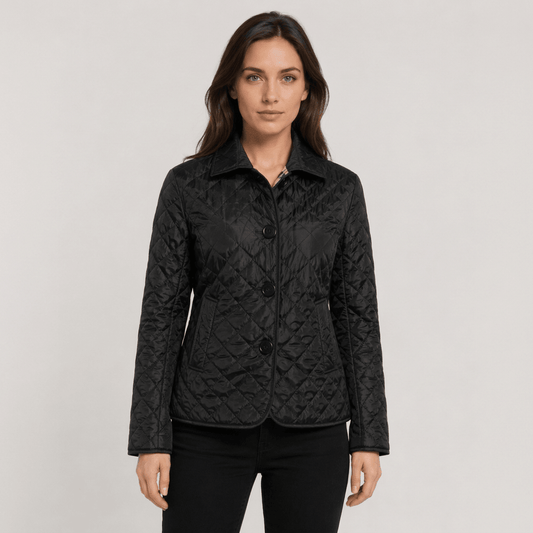 Nova | Women's Quilted Button-Front Collared Jacket
