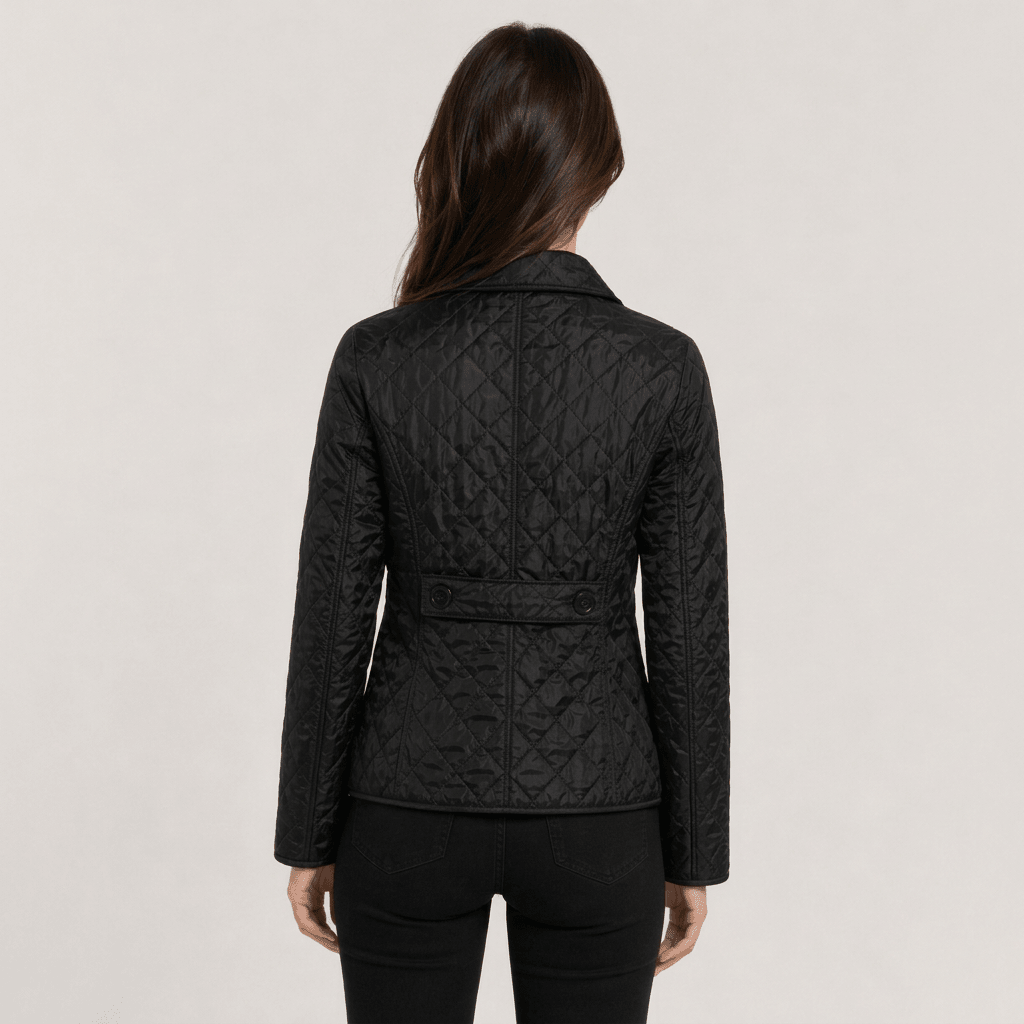 Nova | Damen-Steppjacke mit Knopfleiste und Kragen