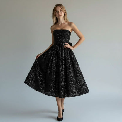Sadie | Women's Sequin Sleeveless Midi Dress