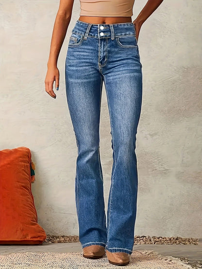 Greer | Women's High Waist Flare Leg Jeans