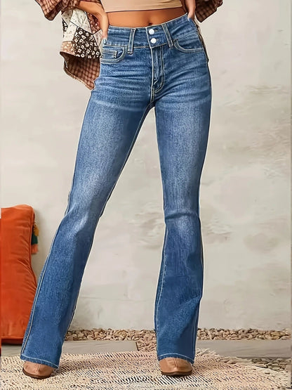Greer | Women's High Waist Flare Leg Jeans