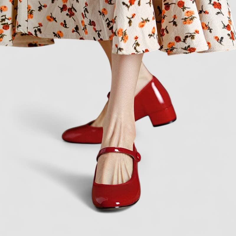 Greer | Mary-Jane-Pumps für Damen mit Riemen und Schnalle