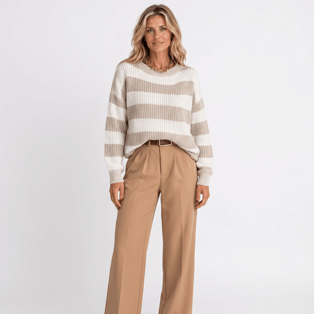 Reese | Women's Winter Striped Knit Jumper