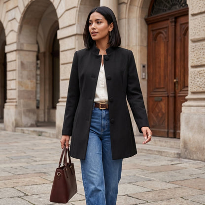 Margot | Women's Longline Tailored Open Front Blazer