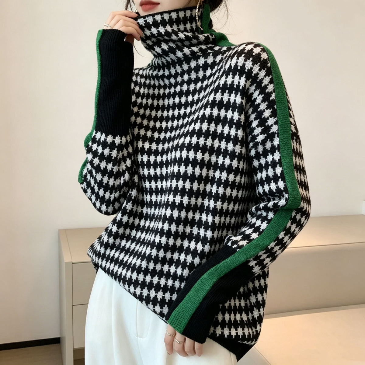 Reese | Damen-Winterpullover mit Rollkragen