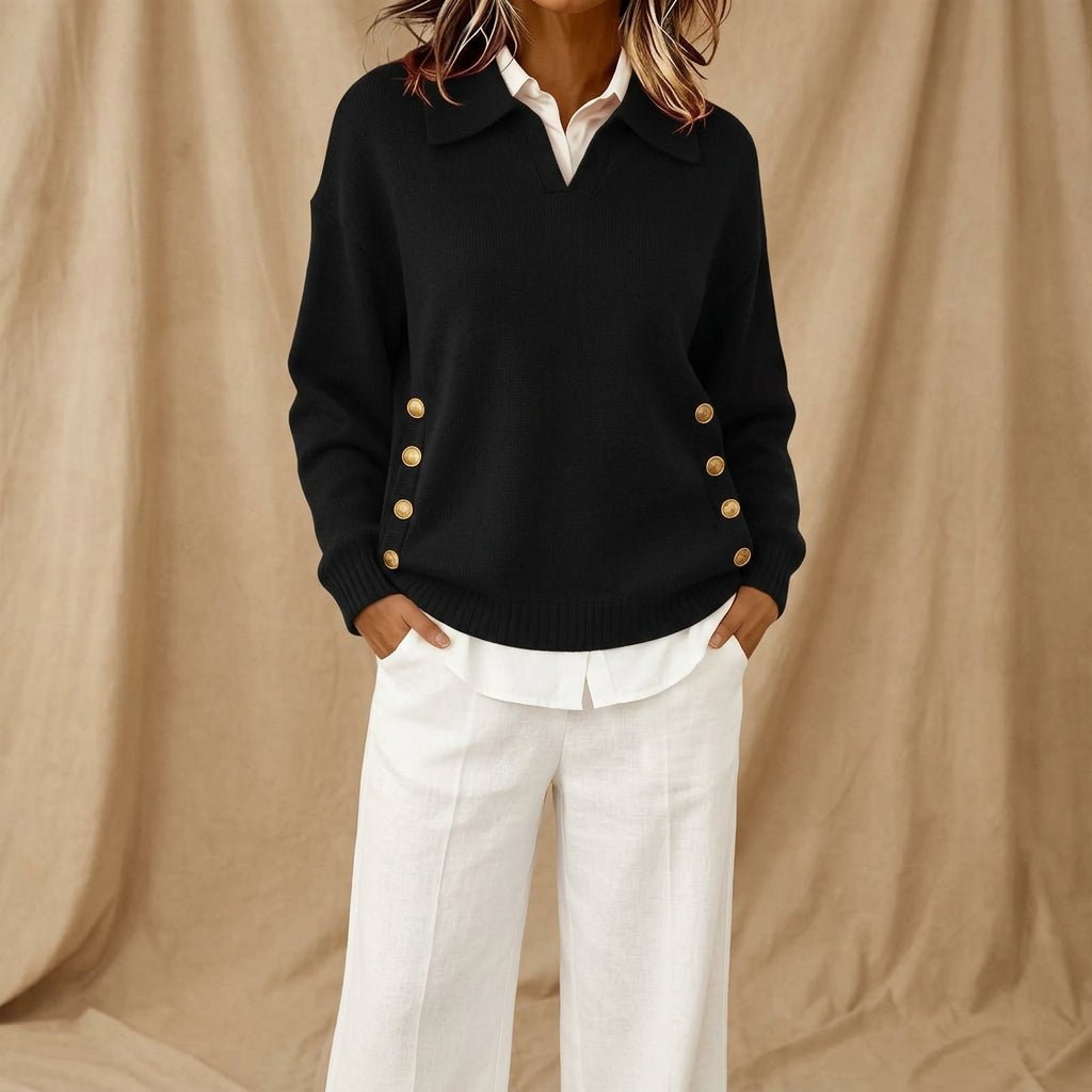 Maren | Women's V-Neck Blend Knit Jumper