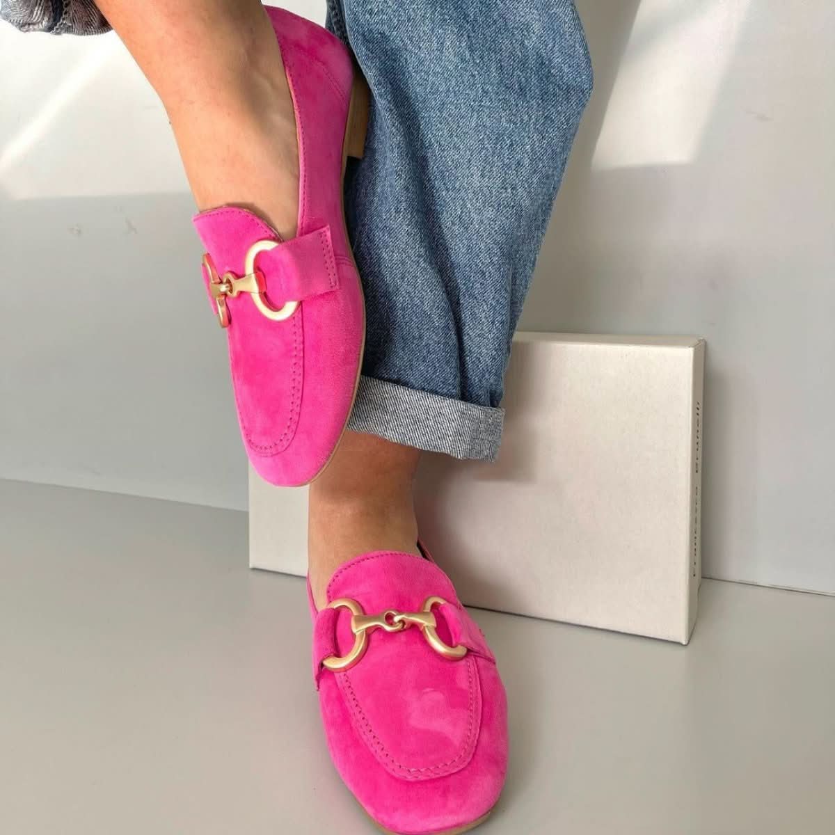 Maren | Damen-Slipper mit goldenen Akzenten