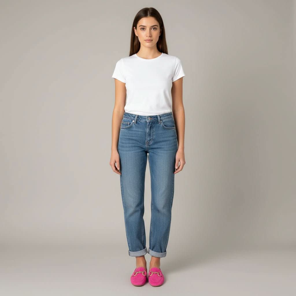 Maren | Damen-Slipper mit goldenen Akzenten