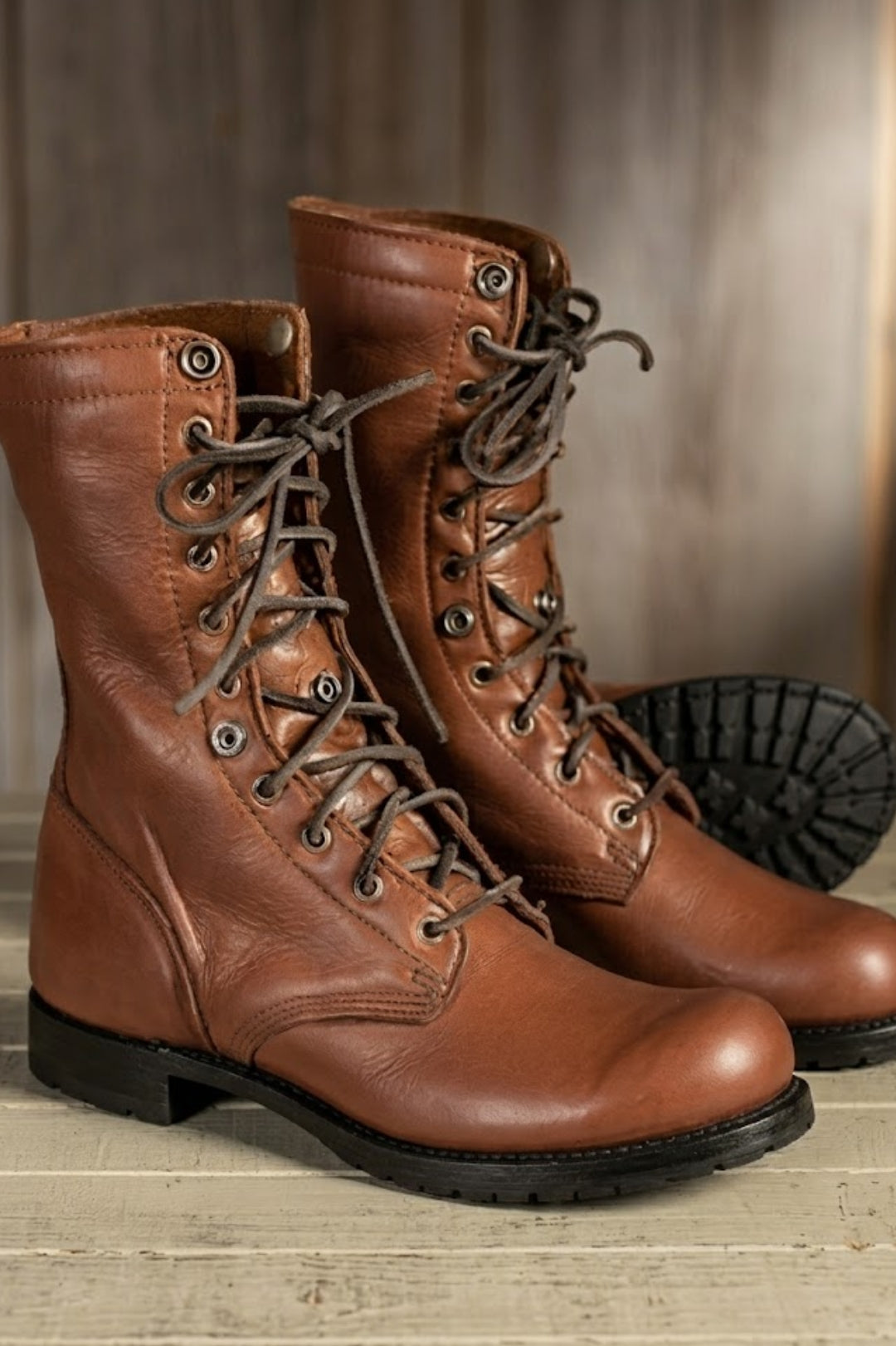 Nika | Women's Lace-Up Combat Ankle Boots