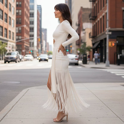 Nika | Women's Defined Midi Dress Casual Day Dress