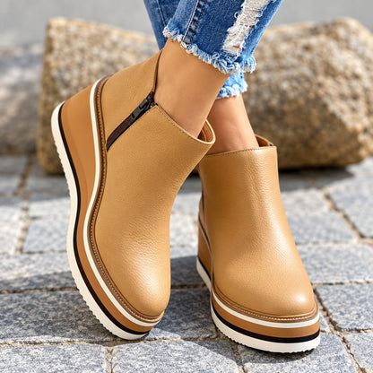 Romy | Women's Platform Wedge Ankle Boots