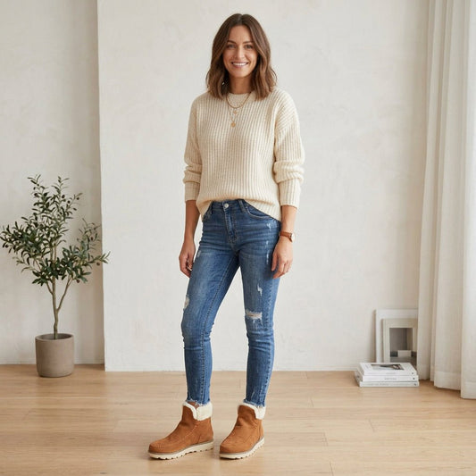 Alysia | Botas de nieve de invierno para mujer con suela gruesa