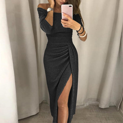 Faye | Women's Halter Maxi Evening Dress