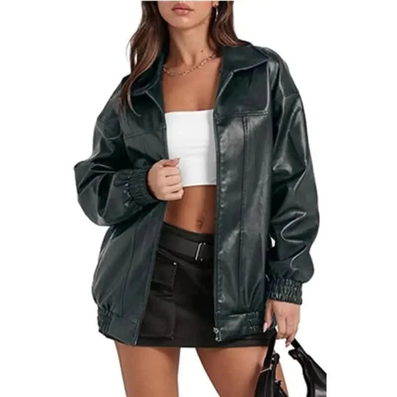 Billie | Women's Oversized Zip-Up Casual Jacket